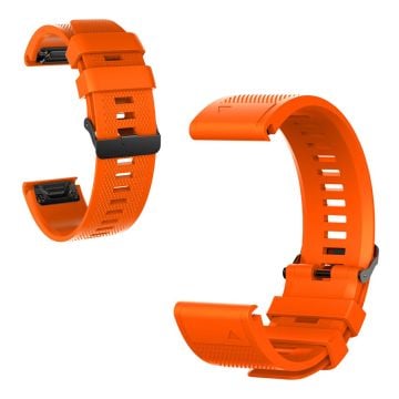 Garmin Fenix ​​6x / 6x Pro / Fenix ​​5x / Fenix ​​5x Plus Silikon Klokkereim - Orange