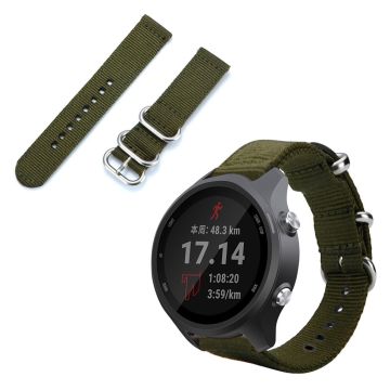 Garmin Forerunner 245/245 Musikk nylon klokkereim - Army Grønn