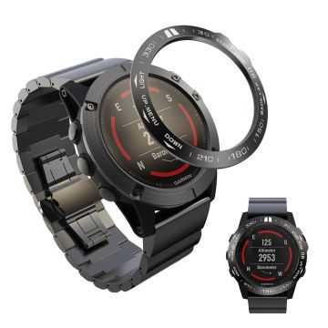 Garmin Fenix ​​5X / 5X Plus rustfritt stål bezel - Black / White