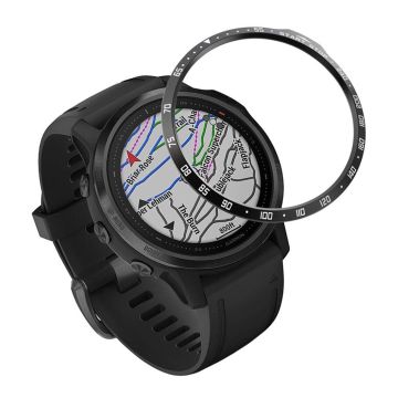 Garmin Fenix ​​6S / 6S Pro numerisk mønster rustfritt stål bezel - Black / White