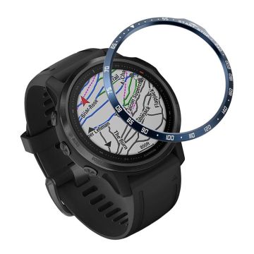 Garmin Fenix ​​6S / 6S Pro numerisk mønster rustfritt stål bezel - Blå / Hvit