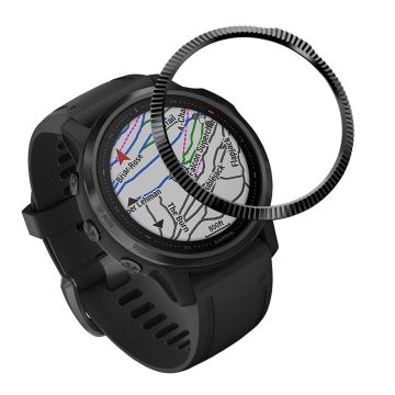 Garmin Fenix ​​6S / 6S Pro konkav rustfritt stål bezel - Sort