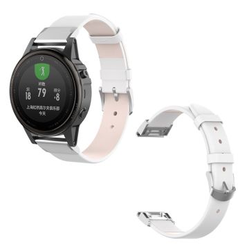 Garmin Fenix ​​6S / Fenix ​​5S rask tilpasning skinn klokke band - Hvit