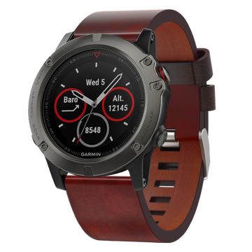 Garmin Fenix ​​5X lær watchband