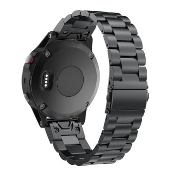 Garmin Fenix ​​5x Rustfritt Kjettingen Klokkereim - Svart