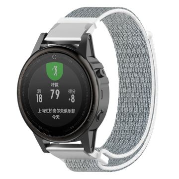 Garmin Fenix ​​5S borrelås nylon - Hvit / Grå