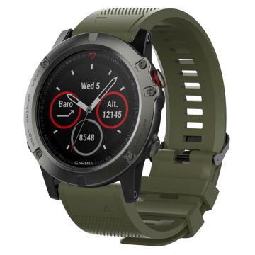 Garmin Fenix ​​5s Silikon Klokkereim - Army Grønn