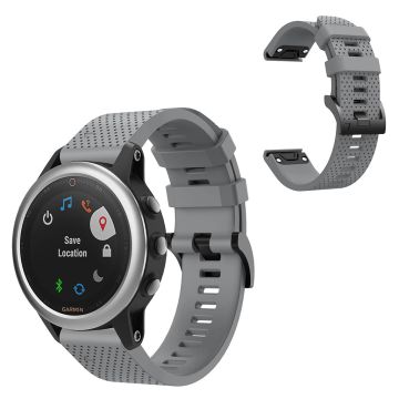 Stilig silikonklokkearmbånd for Garmin Fenix 5S - Grå