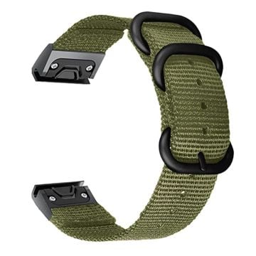 20 mm klokkerem i nylon for Garmin-klokke - Grønn