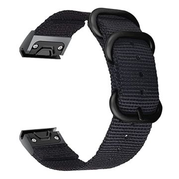 20 mm klokkerem i nylon for Garmin-klokke - Svart