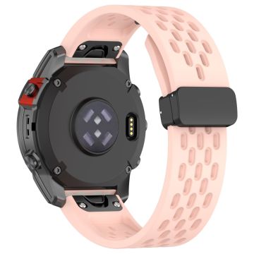 20 mm silikonrem med flere hull og spenne til Garmin Watch - Lyserosa