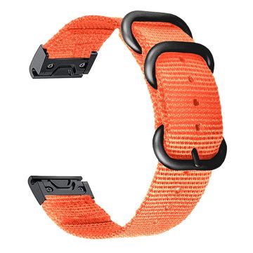 22 mm klokkerem i nylon for Garmin- og Coros-klokker - Oransje