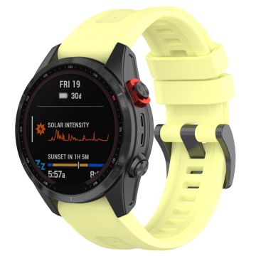 26 mm klokkerem i silikon for Garmin-klokke - Gul