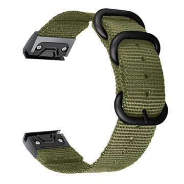 26 mm klokkerem i nylon for Garmin-klokke - Grønn