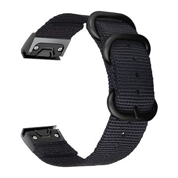 26 mm klokkerem i nylon for Garmin-klokke - Svart