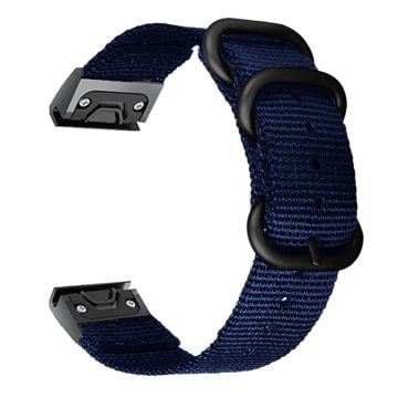 26 mm klokkerem i nylon for Garmin-klokke - Blå