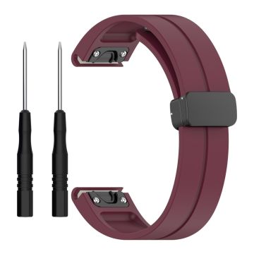 26 mm silikonrem med verktøy for Garmin Watch - Vinrød