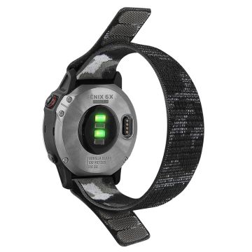 26 mm klokkerem i nylon for Garmin-klokke - Kamuflasjegrå