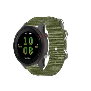 Garmin Forerunner 255 klokkerem i nylon - Militærgrønn