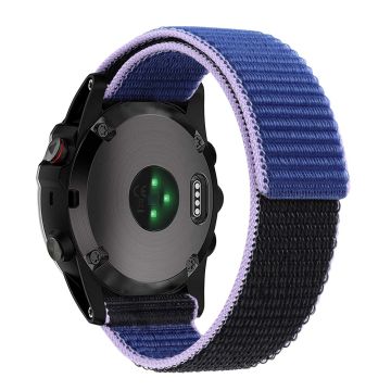 Nylonstropp for Garmin / Amazfit og Coros-klokke - Blå / Svart