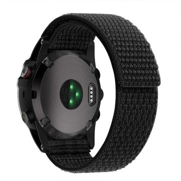 Nylonstropp for Garmin / Amazfit og Coros-klokke - Svart