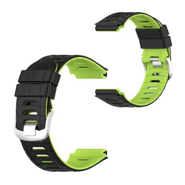 Garmin Forerunner 920XT tofarget silikonarmbånd - Svart / Lime