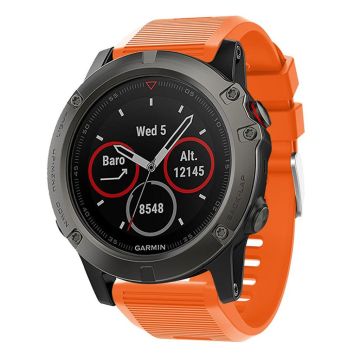 Garmin Fenix ​​5X Plus silikon watchband - Orange