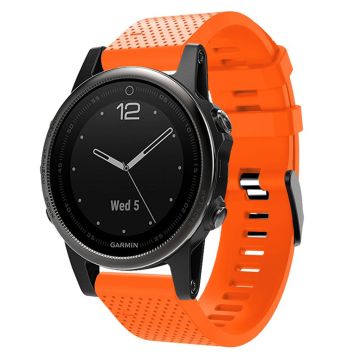 Garmin Fenix ​​5s Plus Stilig Silikon Klokkereim - Orange