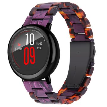 22mm Amazfit GTR 47mm / Smartwatch 2 farge spleis harpiks klokkerem - Hawksbill / Lilla