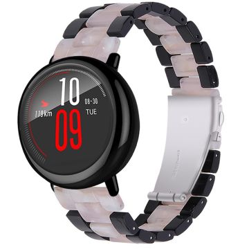 22mm Amazfit GTR 47mm / Smartwatch 2 farge spleis harpiks klokkerem - Svart / Rosa