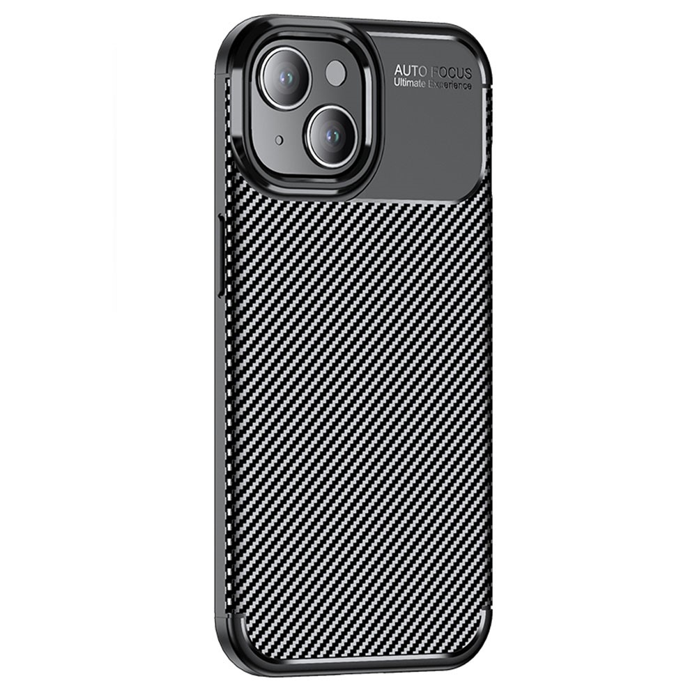 Carbon Shield iPhone 15 Etui - Svart