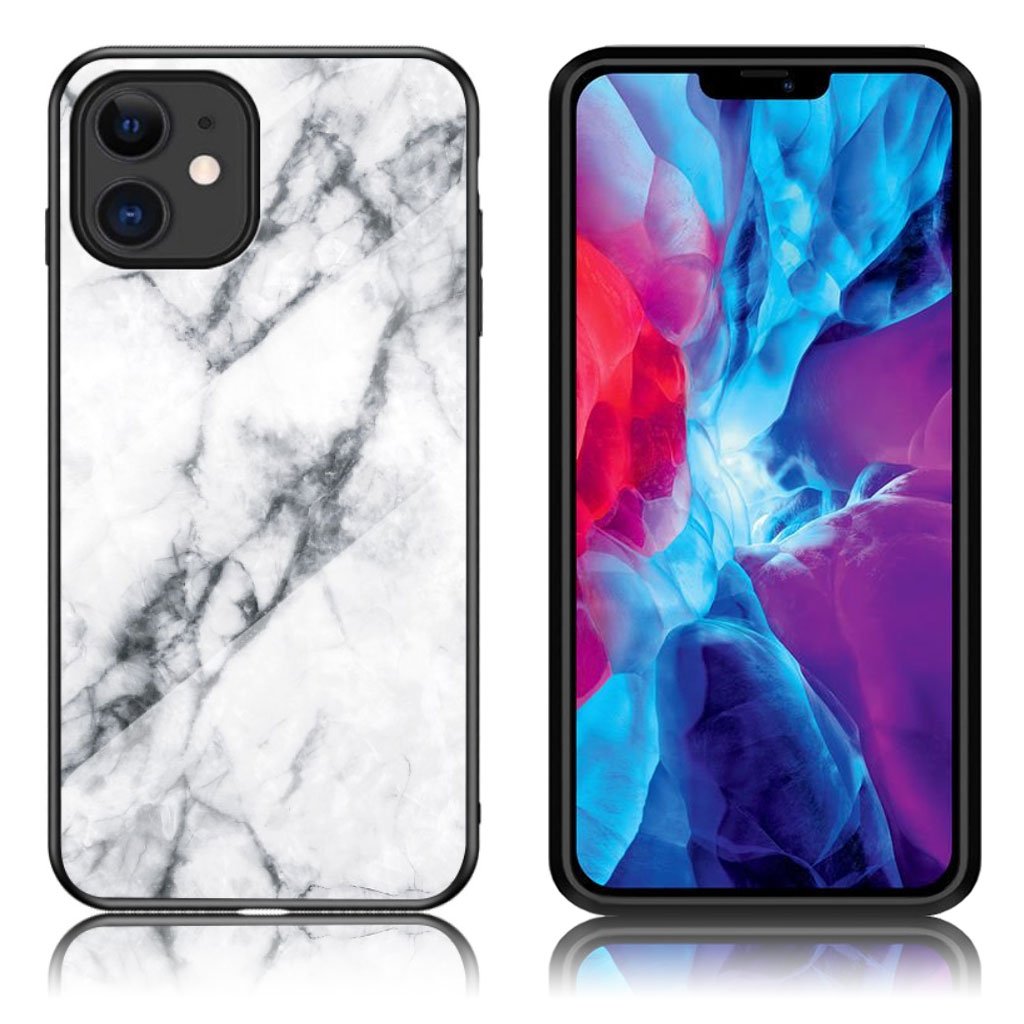 Fantasy Marble iPhone 12 Mini deksel - Hvit