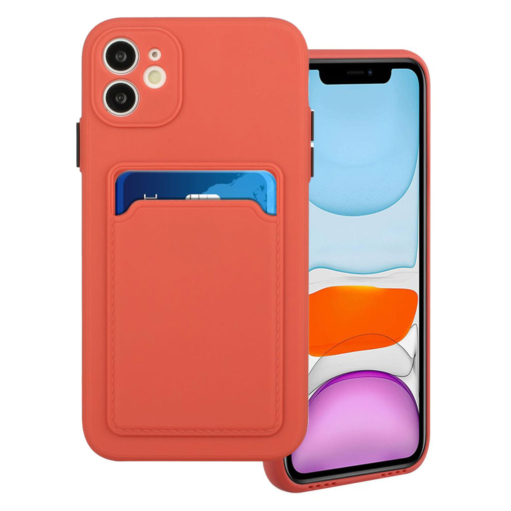 Card Holder Deksel til iPhone 12  - Coral Green