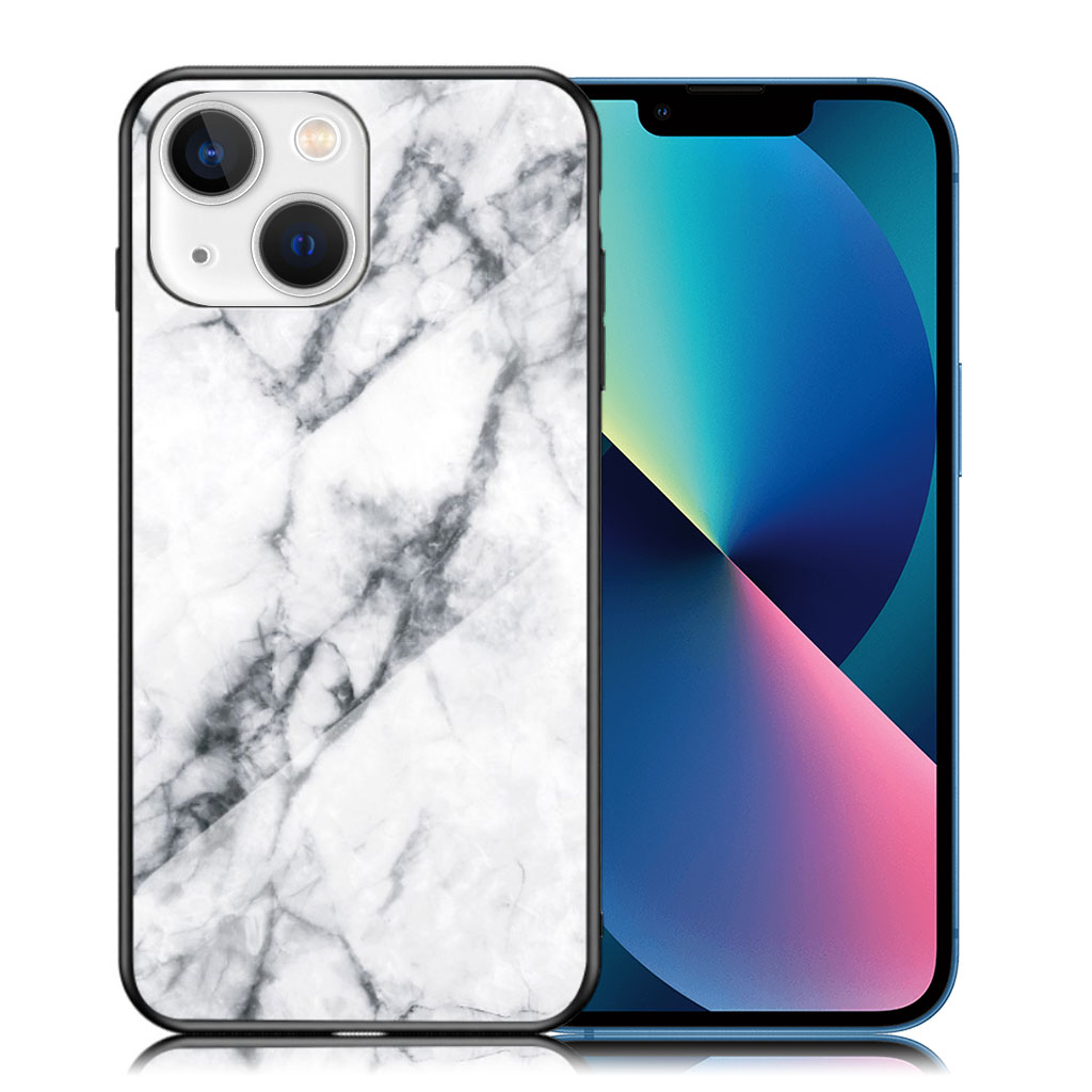 Fantasy Marble iPhone 13 deksel - Hvit Marmor