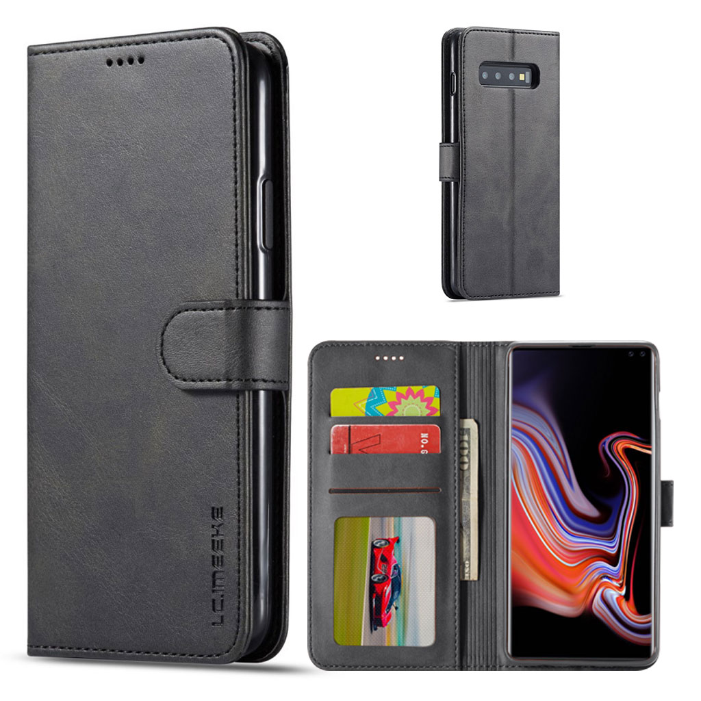 LC.IMEEKE Samsung Galaxy S10 Plus flip etui - Svart