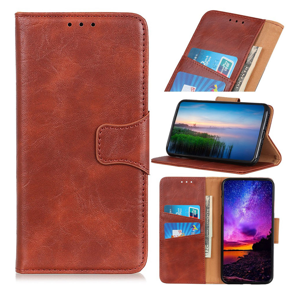 Alpha Samsung Galaxy Note 10 flip case - Brun