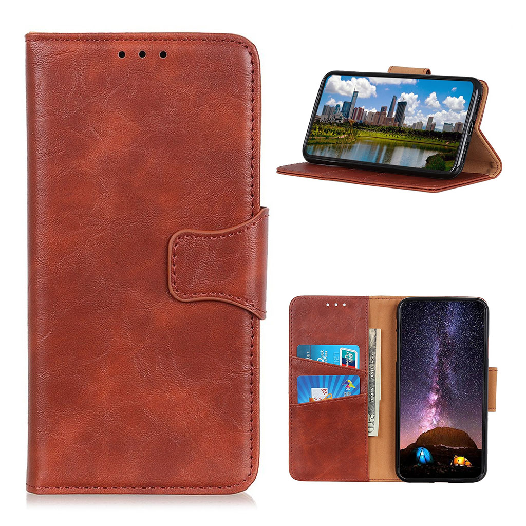 Alpha Samsung Galaxy M30s flip case - Brun