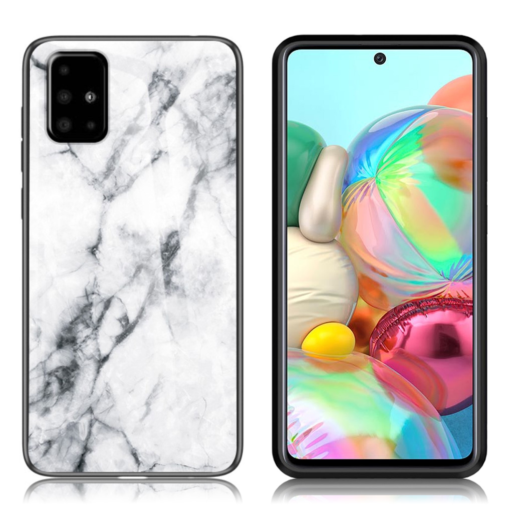 Fantasy Marble Samsung Galaxy A71 deksel - Hvit