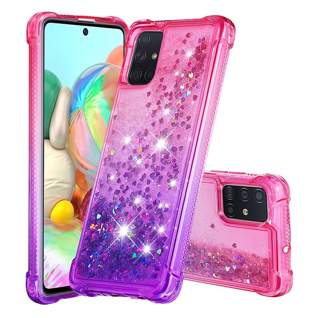 Princess Samsung Galaxy A71 deksel - Rose / Lilla