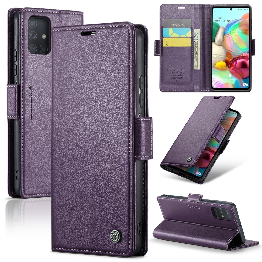 CaseMe Samsung Galaxy A71 Smooth Etui - Lilla