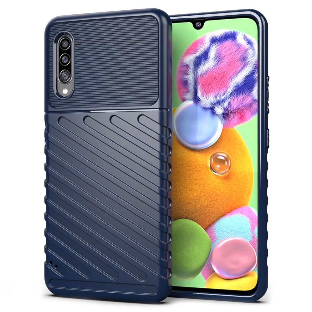 Thunder Samsung Galaxy A90 5G Etui - Blå