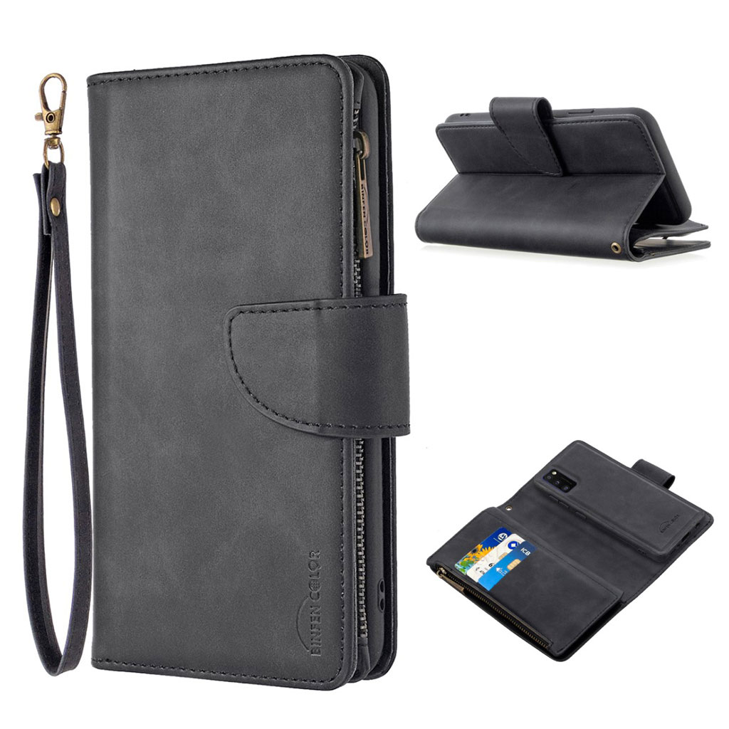 Premium Wallet Samsung Galaxy A41 etui i Svart