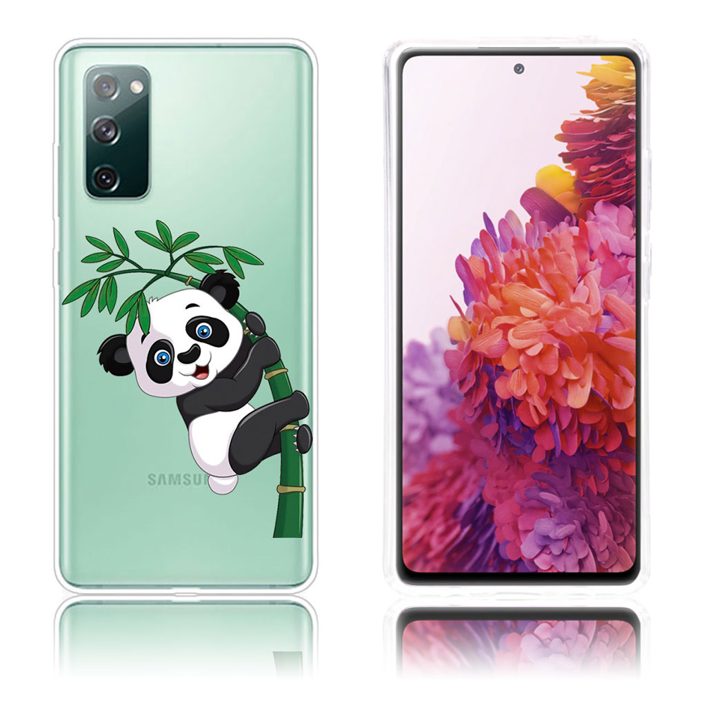 Deco Samsung Galaxy S20 FE 5G / S20 Fe Etui - Panda Climbing på Bambus