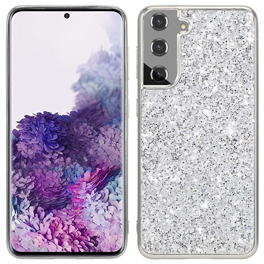 Bilde av Glitter Samsung Galaxy S21 Fe Case - Silver