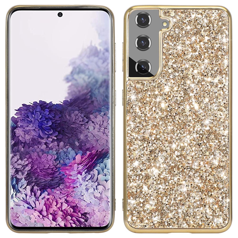 Glitter Samsung Galaxy S21 FE deksel - Gull