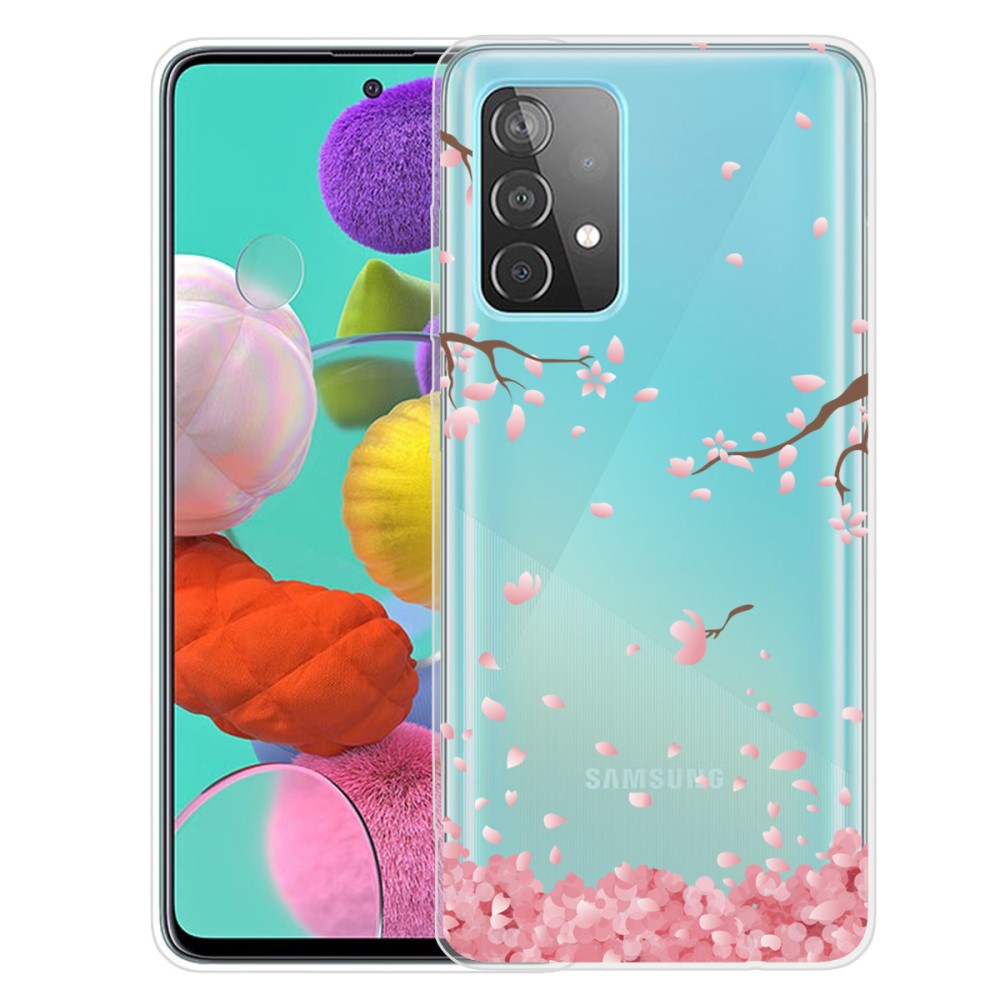 Deco Samsung Galaxy A13 4G Etui - Falling Blomster