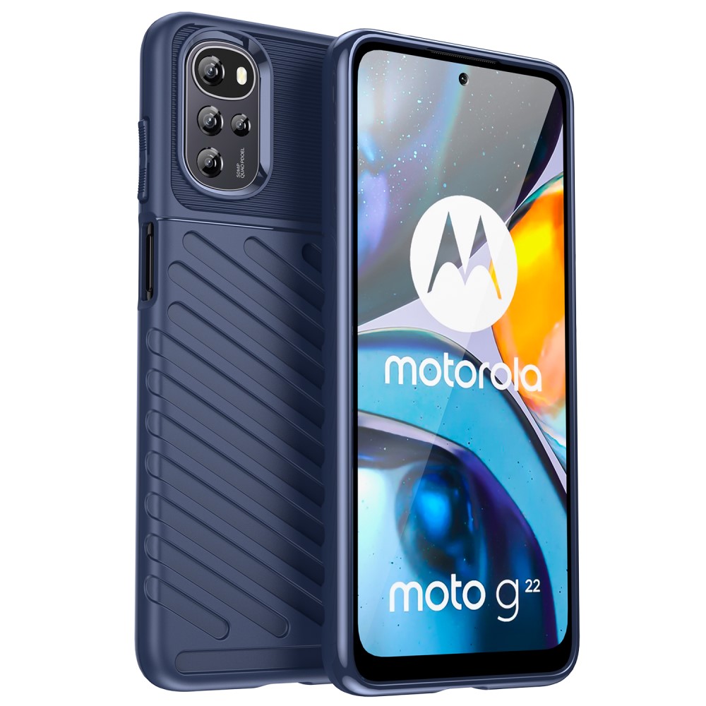 Thunder Motorola Moto G22 deksel - Blå