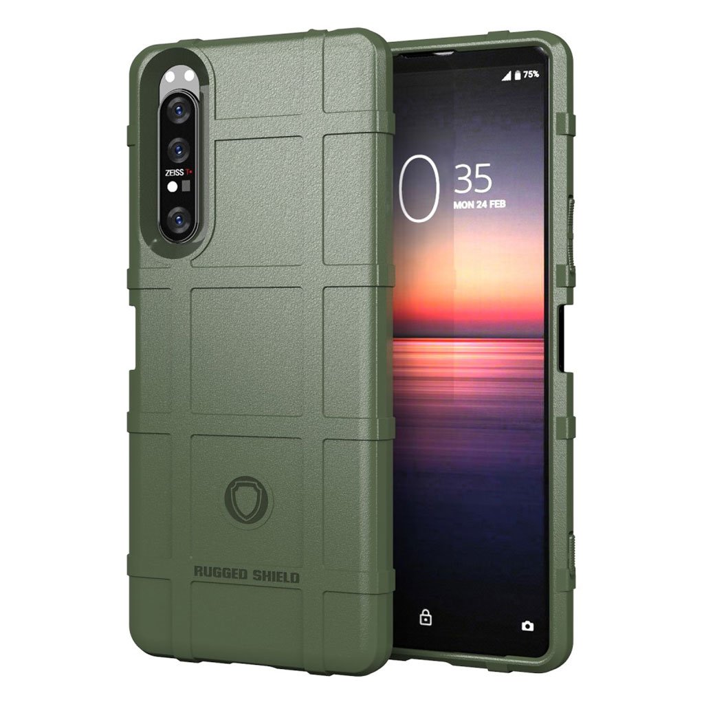 Rugged Shield Sony Xperia 1 II deksel - Grønn