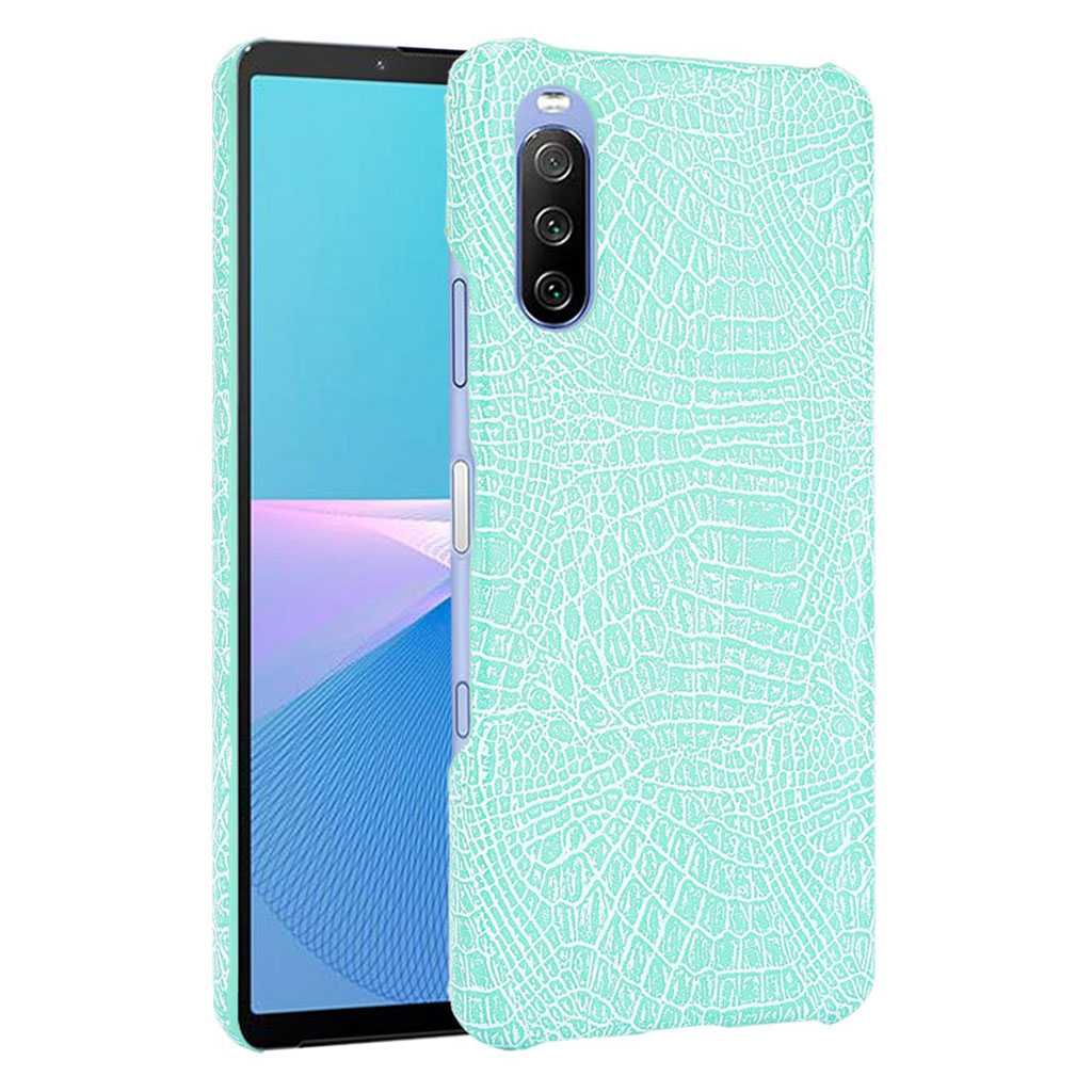 Croco Etui Sony Xperia 10 III - Cyan