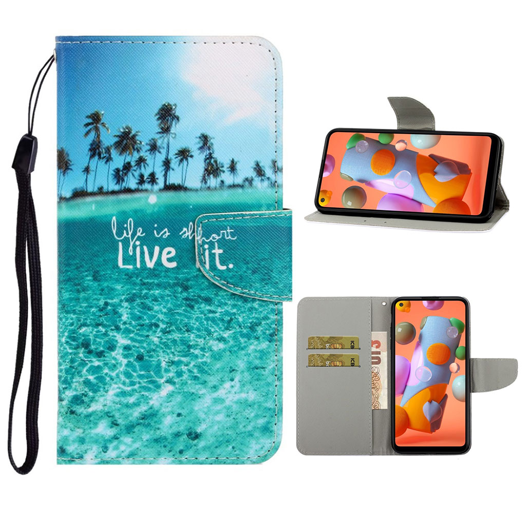 Wonderland Huawei P40 Lite / Nova 6 SE flip case - Engelsk tegn